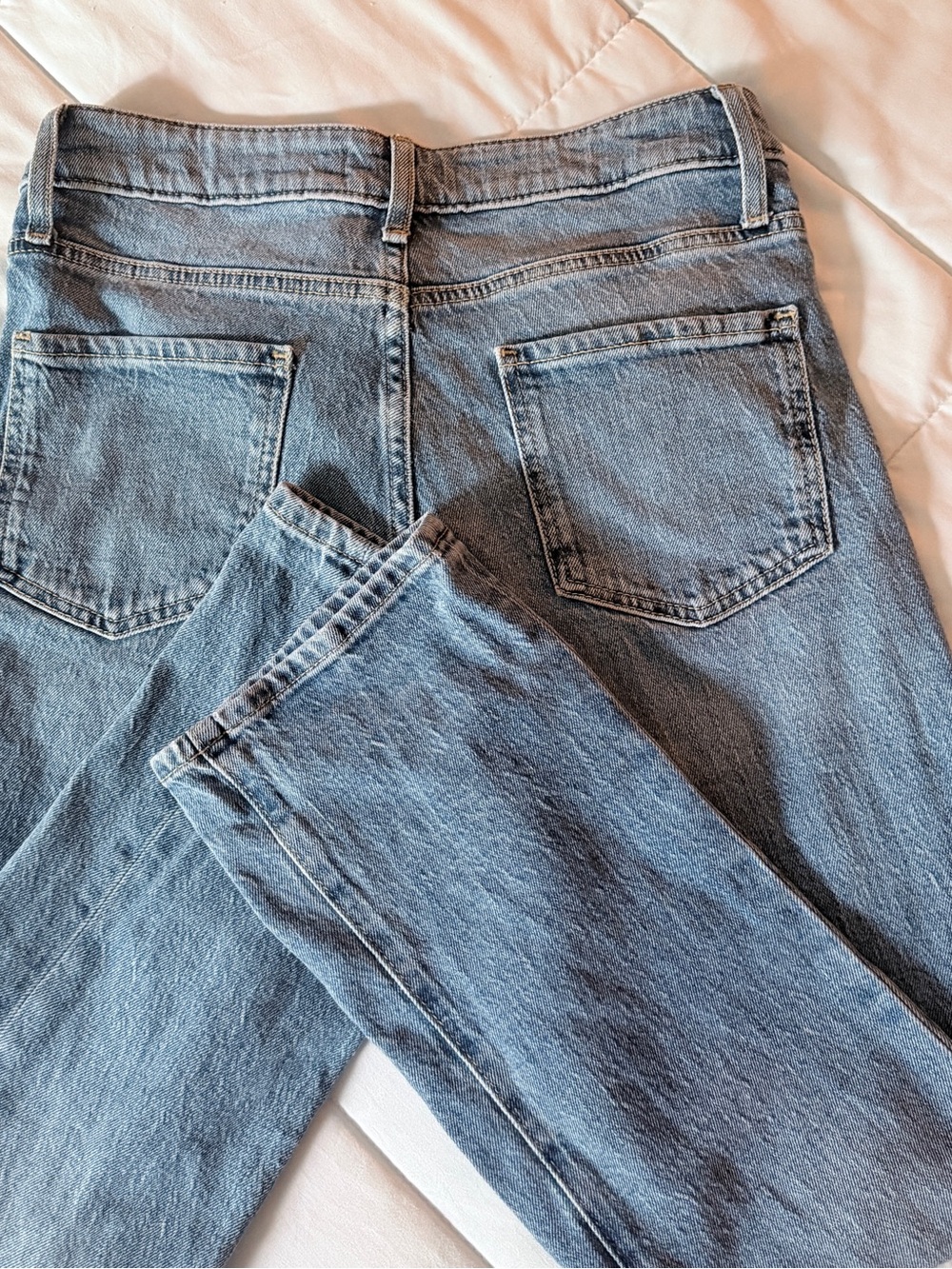 Treasure & Bond Light Blue Mid Rise Ankle Straight Jeans - Picture 8 of 8